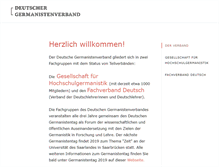 Tablet Screenshot of germanistenverband.de